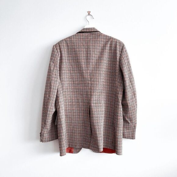 Vintage ﻿Sears Mens Fortrel Houndstooth Two-Button Front Blazer Jacket Size 40 - Picture 2 of 8